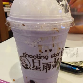 Shooting Star Cafe - Taro smoothie with pearls - Desserts Near Me - Oakland, California
