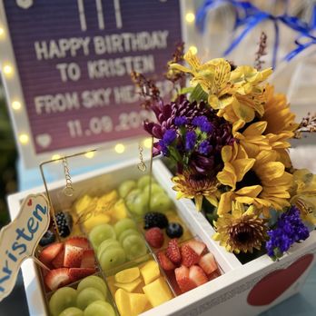 Sky Head Spa - Dessert cups and photo board provided by Sky Head Spa - Massage Therapy Near Me - San Jose, California