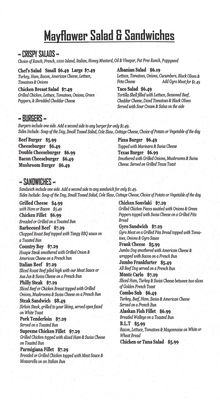 Menu photo 3 Mayflower Restaurant Dunlap, IL