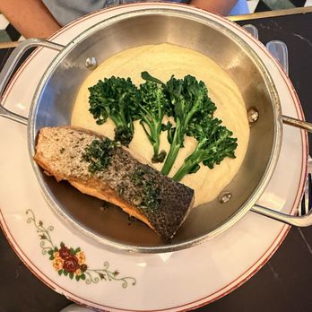 Cafe Landwer - Seared Salmon* - Mediterranean Near Me - Boca Raton, Florida