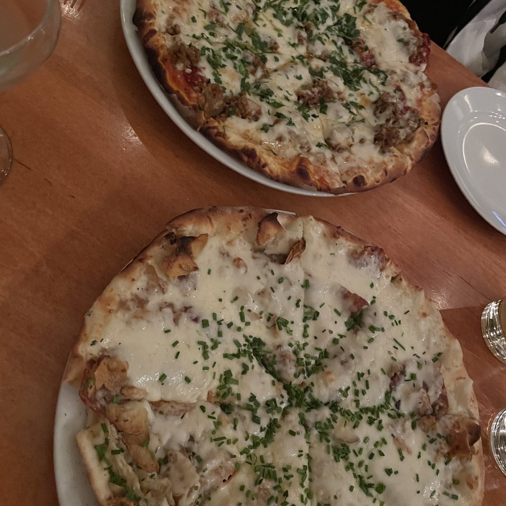 Roma and Potato pizzas Roma and Potato pizzas