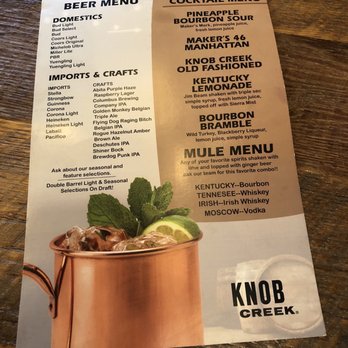 Double Barrel Kitchen & Bar - Drink menu - Sports Bars Near Me - Westerville, Ohio