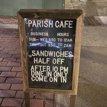 Parish Cafe & Bar - Sandwiches Near Me - Boston, Massachusetts Parish Cafe & Bar - Sandwiches Near Me - Boston, Massachusetts