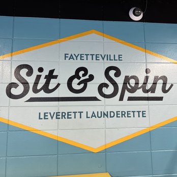 Sit & Spin - Sign - Laundromat Near Me - Fayetteville, Arkansas Sit & Spin - Sign - Laundromat Near Me - Fayetteville, Arkansas