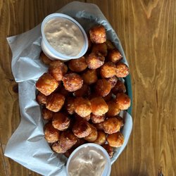 Brown Bear Saloon & Hotel - Sweet tater tots and aioli sauce