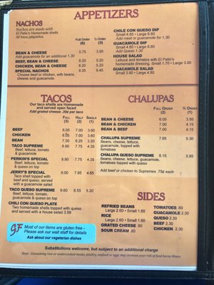 Menu photo 8 El Patio Austin, TX Menu photo 8 El Patio Austin, TX