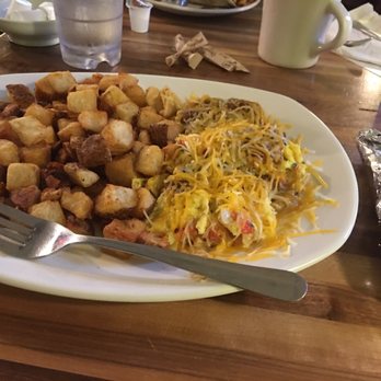 Kerbey Lane Cafe - Central - Migas with crispy potato. - Tex-Mex Near Me - Austin, Texas Kerbey Lane Cafe - Central - Migas with crispy potato. - Tex-Mex Near Me - Austin, Texas