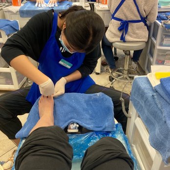 Forever Nails & Spa - Jamie working on my pedicure - Nail Salons Near Me - Costa Mesa, California