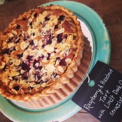 Crust & Co. Artisan Baking - Hazelnut, chocolate and raspberry tart