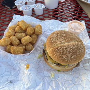 Fanci Freez - Double Cheeseburger with tots "gems" - Ice Cream & Frozen Yogurt Near Me - Boise, Idaho Fanci Freez - Double Cheeseburger with tots "gems" - Ice Cream & Frozen Yogurt Near Me - Boise, Idaho