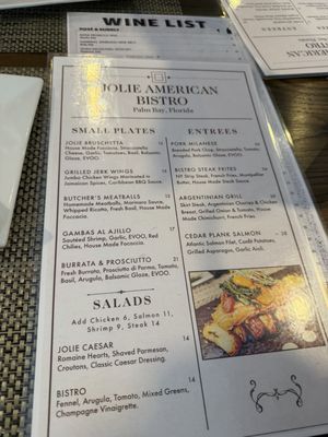 Menu photo 1 Jolie American Bistro Palm Bay, FL
