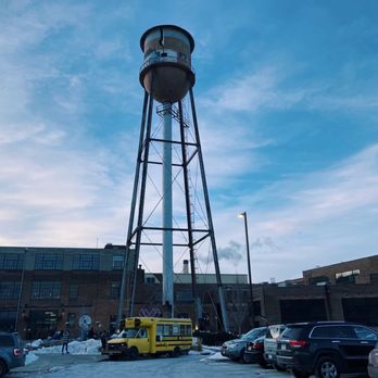 Lake Monster Brewing Company - a water tower in a parking lot - Breweries Near Me - Saint Paul, Minnesota Lake Monster Brewing Company - a water tower in a parking lot - Breweries Near Me - Saint Paul, Minnesota