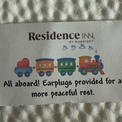 Residence Inn Philadelphia Conshohocken - Ear plugs message.
