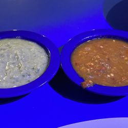 Joe Taco - Avacado salsa is good. The "Caliente" is not to be trifled with. That stuff lives up to its name.