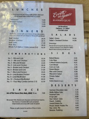 Menu photo 3 Everett & Jones Barbeque Oakland, CA Menu photo 3 Everett & Jones Barbeque Oakland, CA