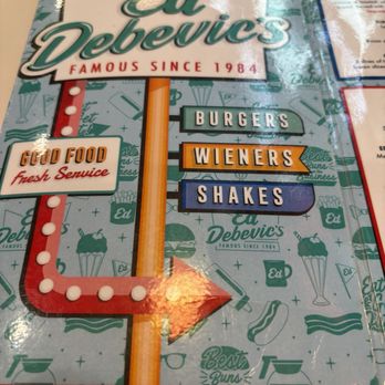 Ed Debevic's - Menu front - Breakfast & Brunch Near Me - Chicago, Illinois