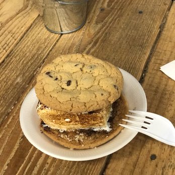 Toasted Mallow - Somoa S'mores between two chocolate Chip Cookies - Desserts Near Me - Gilbert, Arizona