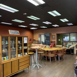 Fun. Donated furniture. Fun. Donated furniture.
