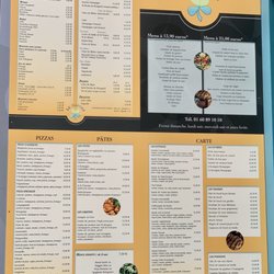 Le Napoli - La carte