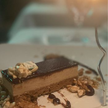 Chez Bacchus - Dessert with a beautiful candle to celebrate my friend's birthday. Our waiter also sang her happy birthday. - New American Near Me - Long Beach, California Chez Bacchus - Dessert with a beautiful candle to celebrate my friend's birthday. Our waiter also sang her happy birthday. - New American Near Me - Long Beach, California