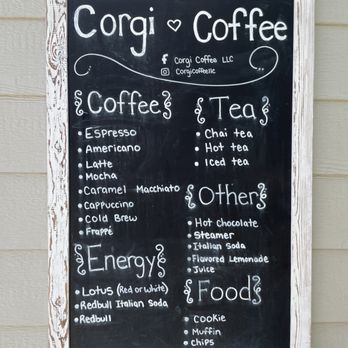 Corgi Coffee - Menu - Coffee & Tea Near Me - Haslet, Texas Corgi Coffee - Menu - Coffee & Tea Near Me - Haslet, Texas