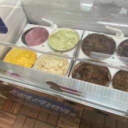 a variety of ice creams