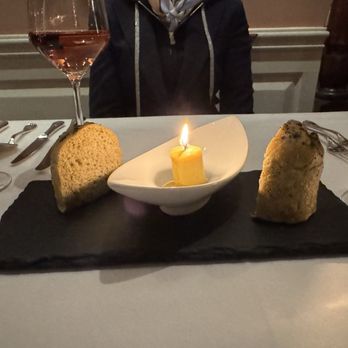 Elizabeth's on L - 72 hour fermented, seaweed bread, ginger and aji panca butter, hemp - Venues & Event Spaces Near Me - Washington, DC, District of Columbia