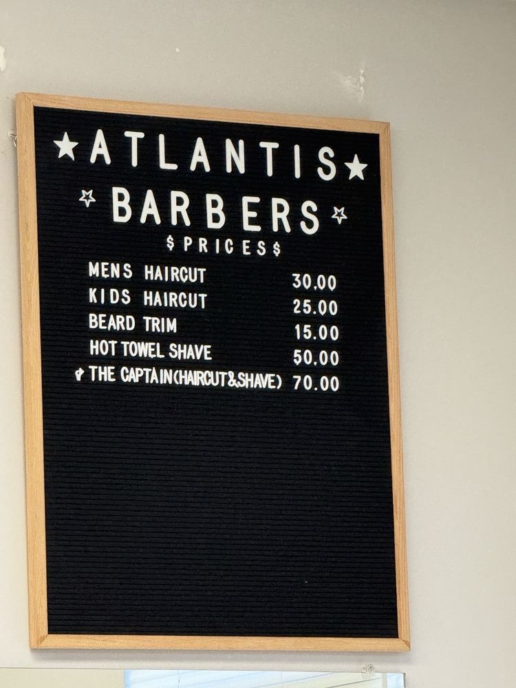 Atlantis Barbers Logo