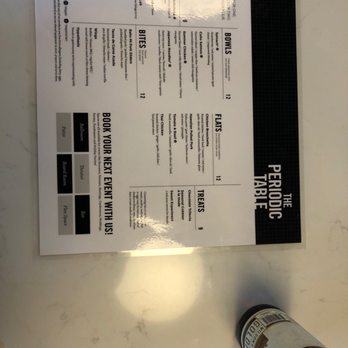 The Periodic Table - The menu at The Periodic Table. - Bars Near Me - Grinnell, Iowa