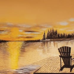 Lake Country Grill - Wall Mural by Margaret Gibson