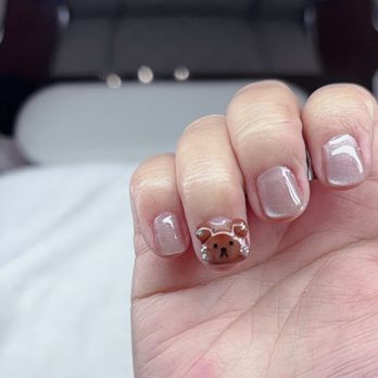 Haven Nail Spa - Little teddy bear with 3D gel - Nail Salons Near Me - Alameda, California Haven Nail Spa - Little teddy bear with 3D gel - Nail Salons Near Me - Alameda, California