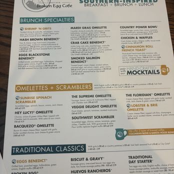 Another Broken Egg Cafe - Menu - Cafes Near Me - Atlanta, Georgia Another Broken Egg Cafe - Menu - Cafes Near Me - Atlanta, Georgia
