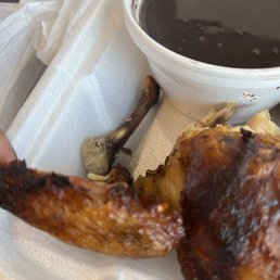 Burned chicken Burned chicken