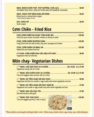 Menu photo 3 Pho Hamilton Hamilton, ON
