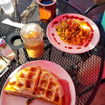 The Farmacy - Migas and Croque Maiden Waffle - Coffee & Tea Near Me - Albuquerque, New Mexico The Farmacy - Migas and Croque Maiden Waffle - Coffee & Tea Near Me - Albuquerque, New Mexico