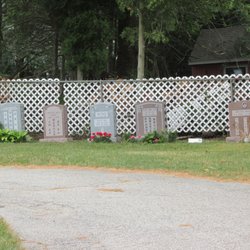 Pawtuxet Memorial Park - Some of the new gravestones.