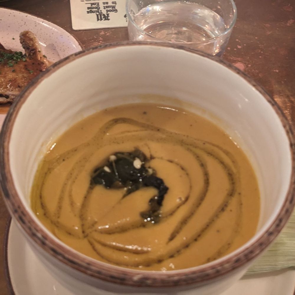 Valentina - Corn and coriander soup - Seafood Near Me - Encinitas, California Valentina - Corn and coriander soup - Seafood Near Me - Encinitas, California