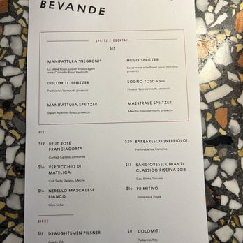 Manifattura - Cocktail menu - Italian Near Me - Santa Barbara, California Manifattura - Cocktail menu - Italian Near Me - Santa Barbara, California