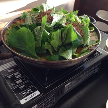 Mhat Korean Restaurant - Goat stew prior to reheating and cooking vegg - Korean Near Me - La Palma, California