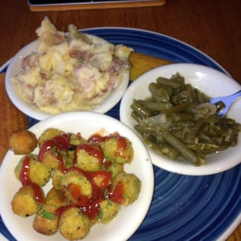 Ramsey's Diner - Lexington - Veggie plate with okra, green beans, cornbread, and loaded potatoes. - Southern Near Me - Lexington, Kentucky Ramsey's Diner - Lexington - Veggie plate with okra, green beans, cornbread, and loaded potatoes. - Southern Near Me - Lexington, Kentucky