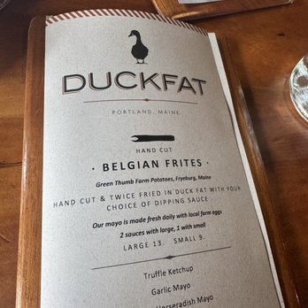 Duckfat - Menu - New American Near Me - Portland, Maine