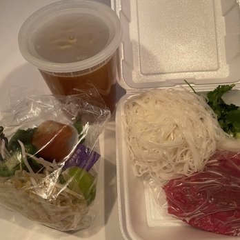 Viet's Taste - P1- Steak Pho. This was their week spot. Imo the broth was bland and lacked a depth of beef flavor that makes for a good beef pho. - Vietnamese Near Me - Silverdale, Washington