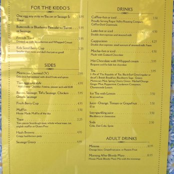 Morning Glory - Current menu Sept 2021 - Breakfast & Brunch Near Me - Ashland, Oregon