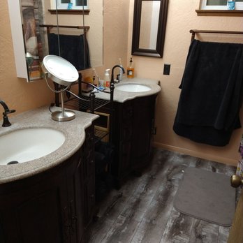 IP Universal Construction - Bathroom remodel. Demolition and install including flooring, paint, etc.  Super happy with the project! - Painters Near Me