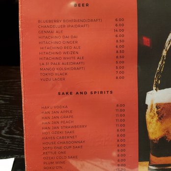 Boru Ramen - Alcohol selection - Ramen Near Me - Baton Rouge, Louisiana