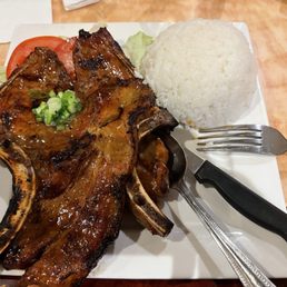 Grilled Pork Chop with Jasmine Rice