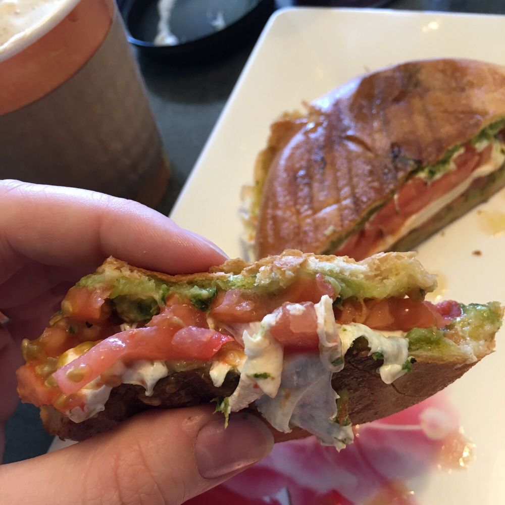 Nolita Cafe - Tomato mozzarella pesto panini. My one of the best I've ever had. - Coffee & Tea Near Me - Hudson, New York Nolita Cafe - Tomato mozzarella pesto panini. My one of the best I've ever had. - Coffee & Tea Near Me - Hudson, New York