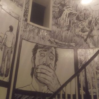 Wrap One - Our Walking dead comic wall wrap by: Wrap One. My favorite thing in the house now - Graphic Design Near Me - Brea, California