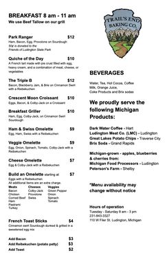 Menu photo 5 Trails End Baking Ludington, MI Menu photo 5 Trails End Baking Ludington, MI