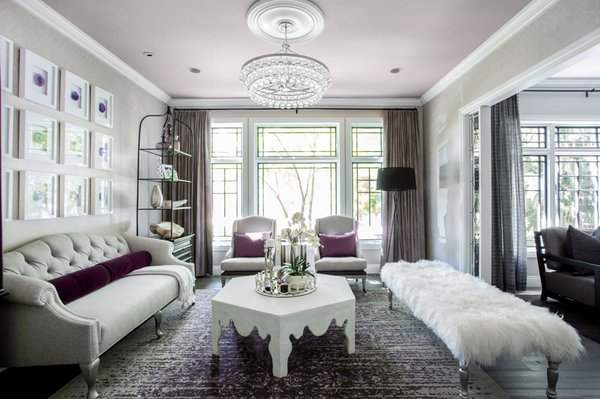 The Haven - A dark and dreary home gets a fresh updated palette of whites, blacks, grays and a pop of jewel tones in this elegant remodel of a contemporary take on classic design. Designed by Susan Nicole and The Design House Interior Design team. www.tdhid.com